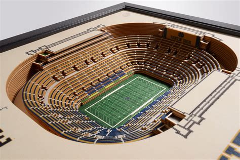 Notre Dame Fighting Irish Notre Dame Stadium 3D Wood Stadium Replica ...