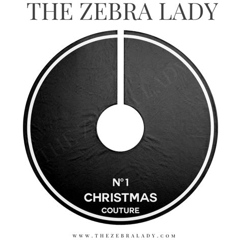 Number 1 Christmas Couture Black Tree Skirt — THE ZEBRA LADY