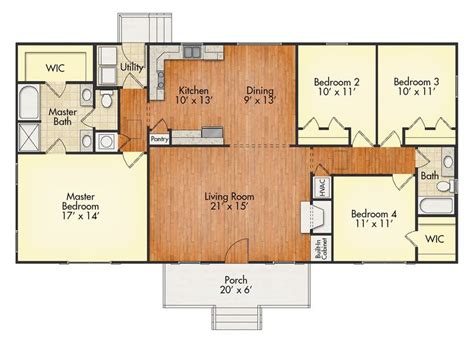 Exploring 1800 Square Feet 4 Bedroom House Plans - House Plans