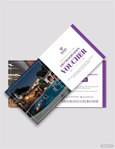 Hotel Reservation Voucher Template in PSD, Illustrator - Download | Template.net