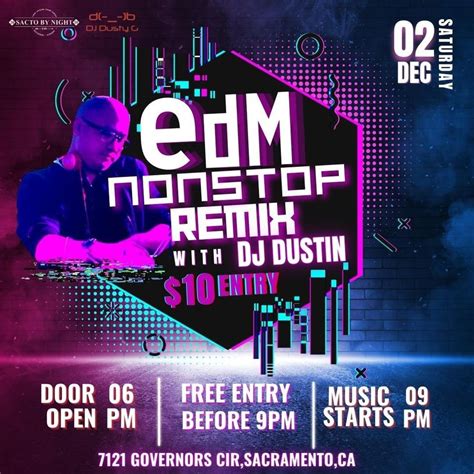 EDM Nonstop Remix | Sacto By Night Lounge, Sacramento, CA | December 2, 2023