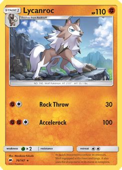 Lycanroc | Burning Shadows | TCG Card Database | Pokemon.com