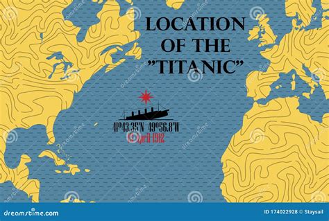 Titanic Sinking Map