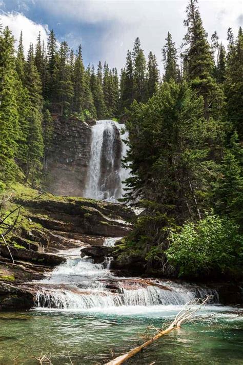 St. Mary and Virginia Falls in Glacier National Park