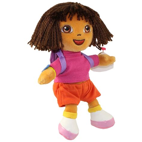 TY Beanie Baby DORA The Explorer (Yarn Hair Version) Inch): Toys, Plush, Trading Cards, Action ...