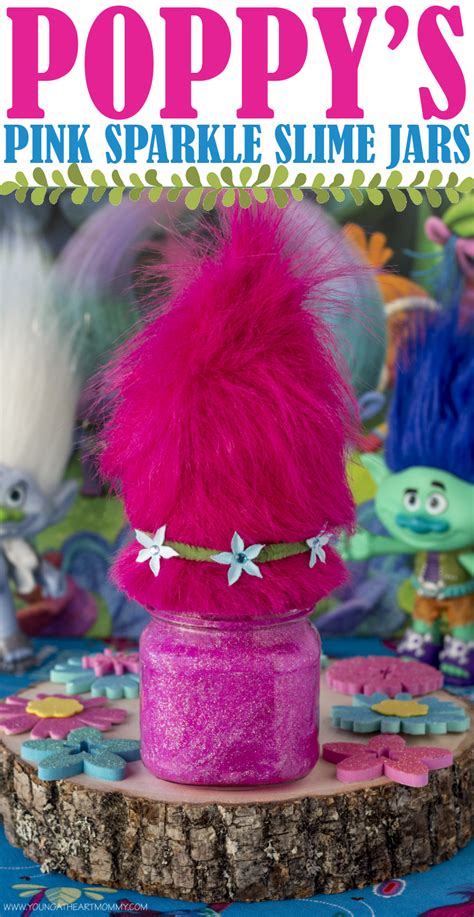 DreamWork's TROLLS Poppy's Pink Sparkle Slime Jars! #TrollsFHEInsiders #BringHomeHappy Trolls ...