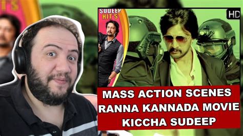 Sudeep Mass Action Scenes | Ranna Kannada Movie | Kiccha Sudeep | PRODUCER REACTS KANNADA 🇮🇳 ...