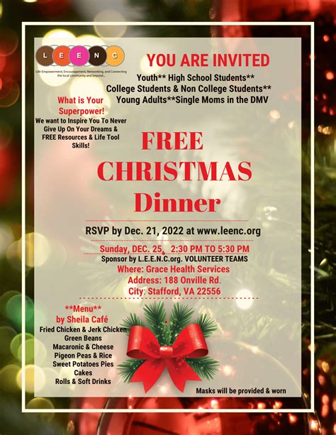 FREE Community Christmas Dinner & Toys For Tots | B101.5 Today's Best Music