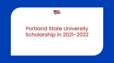 Portland State University Scholarship in the USA in 2021-2022