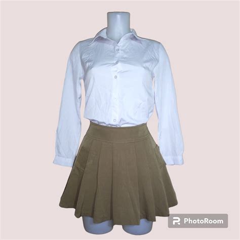 Brown School Uniform Set Coords, Women's Fashion, Dresses & Sets, Sets or Coordinates on Carousell