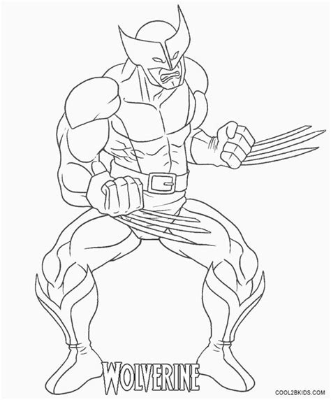 Chibi Wolverine Coloring Pages Coloring Pages