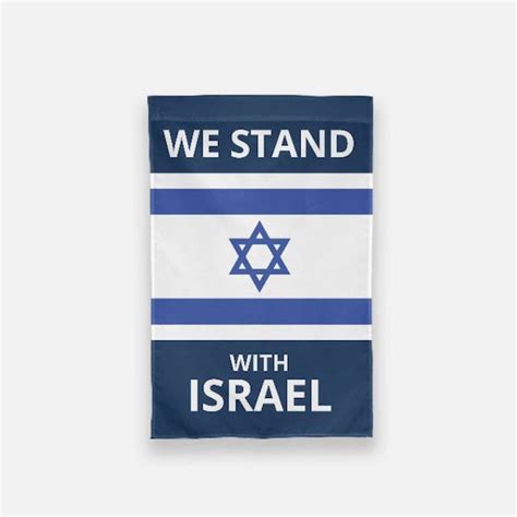 We Stand With Israel Flag - Etsy