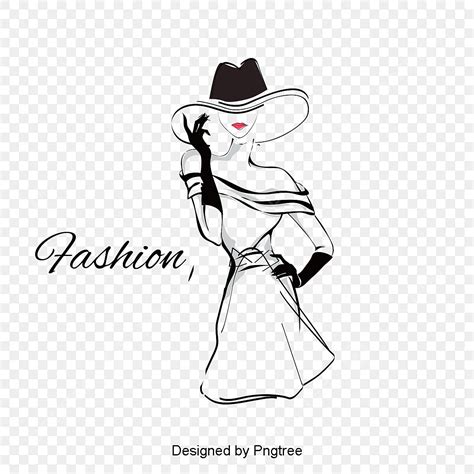 Fashion Girl Vector, Girl Drawing, Fashion Drawing, Wide Canopy PNG ...