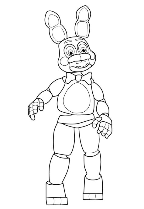 Fnaf Spring Bonnie Coloring Pages