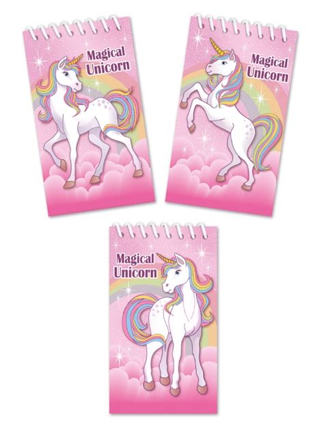 Unicorn Spiral Notebook 9.5x5.5cm#c - Bargain WholeSalers