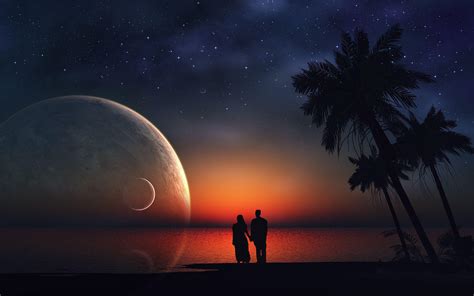 Love In Moon Backgrounds - Wallpaper Cave