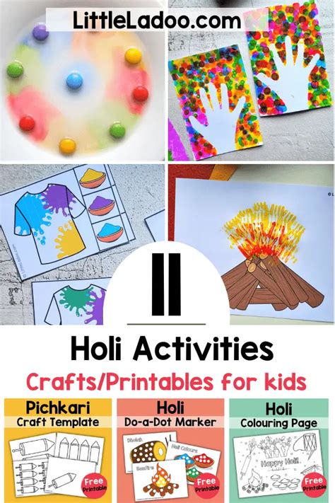 Holi Activities for kids - Little Ladoo