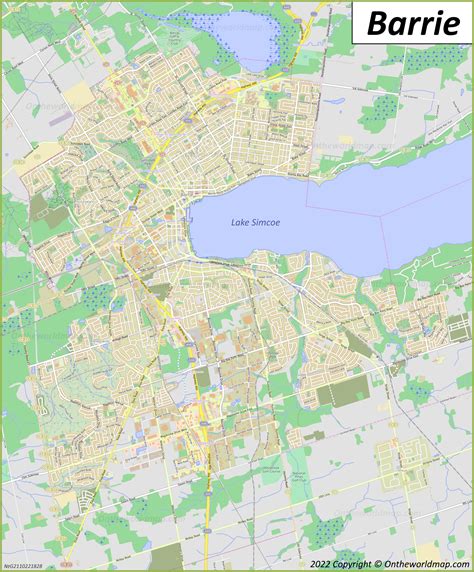 Barrie Map | Ontario, Canada | Detailed Maps of City of Barrie