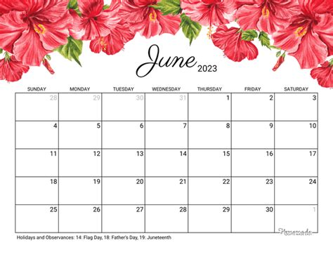 june 2023 calendar free printable with holidays - june 2023 calendar ...