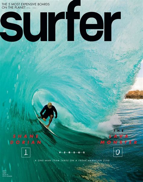 Dive into the World of Surfing with SURFER Magazine's Stunning 2011 Covers