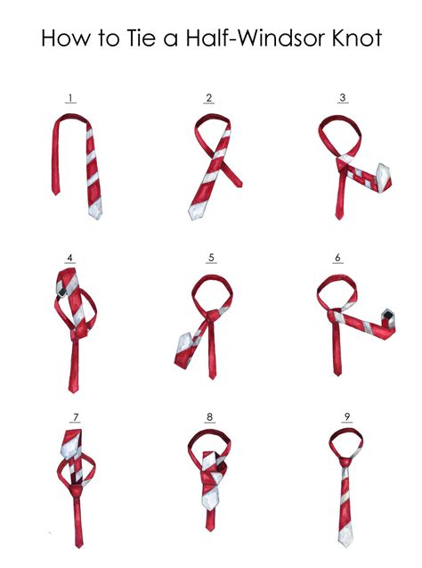 How to Tie a Half-Windsor Knot - LESOVS