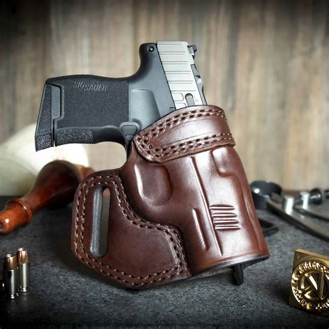 Quickship Sig P365 OWB Texas Cross Draw Leather Holster