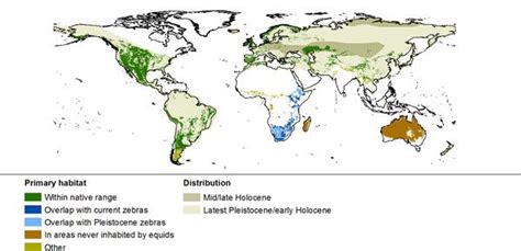 Map : Horses habitat and pre-historical distribution - Infographic.tv ...