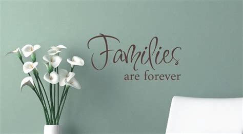 Families are Forever Wall Decal Vinyl Lettering by LCvinyldesigns, $15.00 | Vinyl wall decals ...