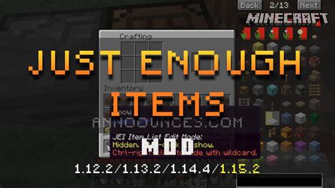 Just Enough Items [Mod] UPDATE 1.15.2