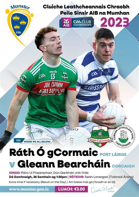 2023 AIB Munster GAA Club SFC Semi-Final – Castlehaven (Cork) 1-16 Rathgormack (Waterford) 1-7 ...