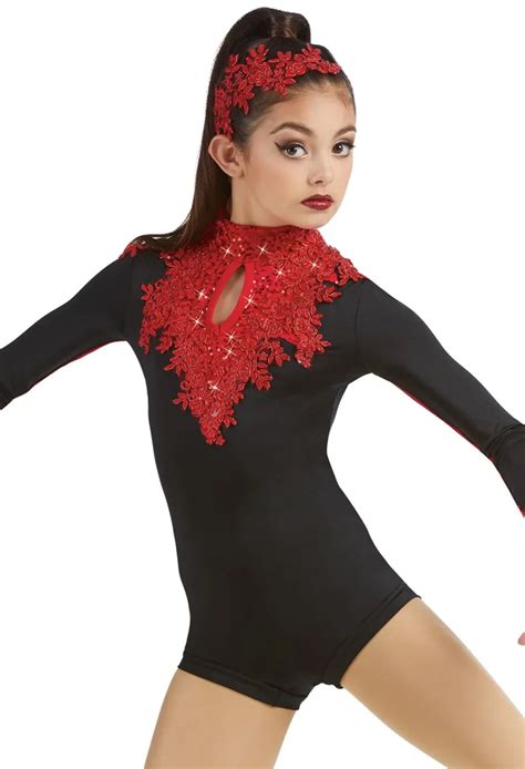 Ballet Gymnastics Leotard for Girls Women Dance Costumes Long Sleeve ...