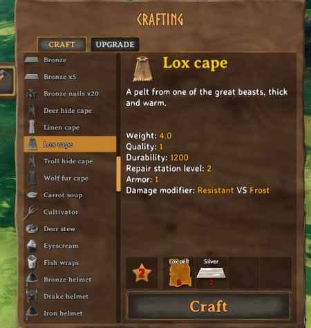 Valheim: How to make a lox cape? - Pro Game Guides