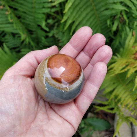 Polychrome Jasper Sphere with Amazing Colors & Design - 45mm - Stand Sold Separately - Crystals ...