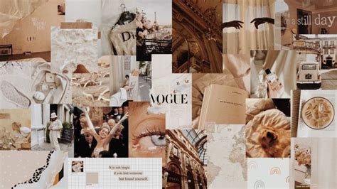 [33+] Beige Aesthetic Collage Laptop Wallpapers on WallpaperSafari | Imac wallpaper, Laptop ...