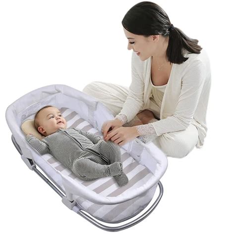 Portable Baby Crib Nursery Travel Folding Baby Bed Infant Toddler Cradle Multifunction Mom ...