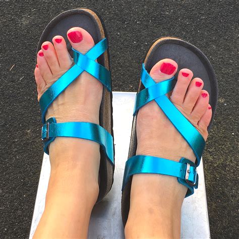 Toe Strap Sandal Metallic Blue - Sandals