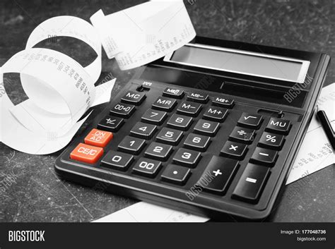 Calculator Adding Machine Tape, Image & Photo | Bigstock