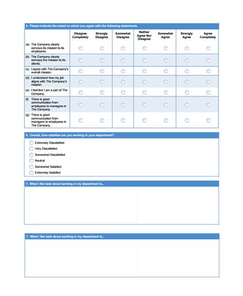 FREE 8+ Sample Survey Example Templates in PDF | MS Word