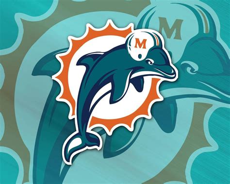 Download Nfl Teams Miami Dolphins Logo Wallpaper | Wallpapers.com