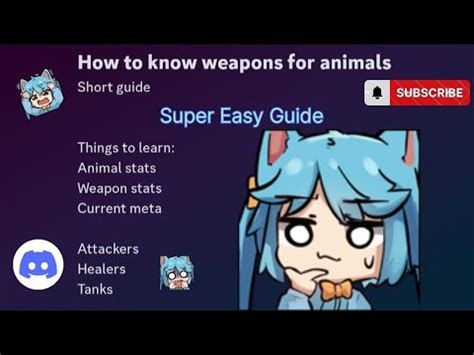 OwO guide Weapons and Animals || Easy Tutorial to know what animals to ...