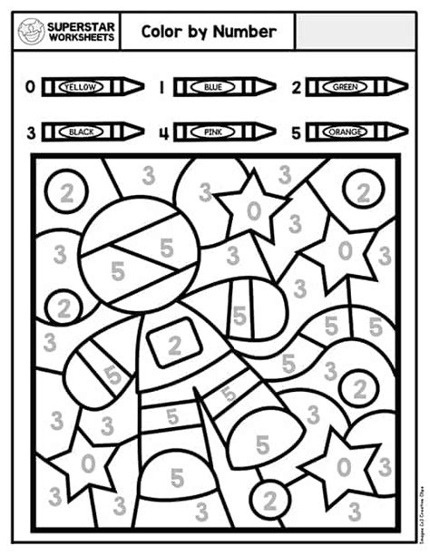 free color by number worksheets cool2bkids kindergarten colors activity pages for kids free ...