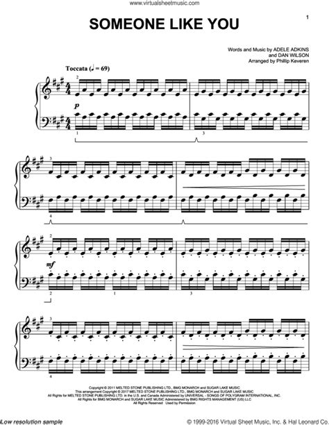 Someone Like You [Classical version] (arr. Phillip Keveren) sheet music ...