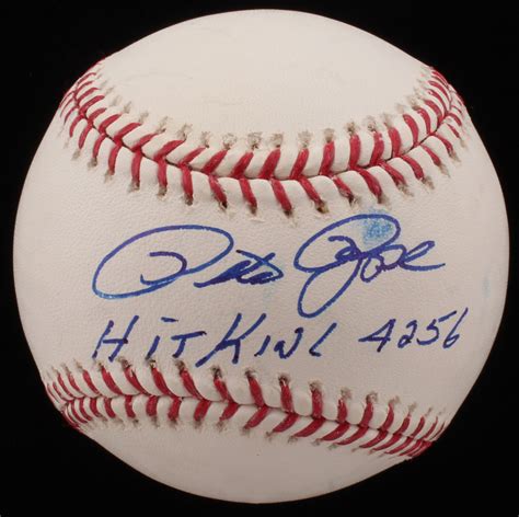 Pete Rose Signed OML Baseball Inscribed "Hit King 4,256" (JSA COA) | Pristine Auction