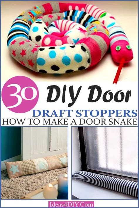 30 DIY Door Draft Stoppers - How to Make a Door Snake | Draft stopper diy, Door draft, Diy door