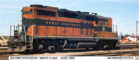 Great Northern EMD GP20 # 2018 | Great northern railroad, Railroad ...