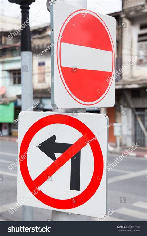 Traffic Signs No Passing Signs Signs Stock Photo 374079790 | Shutterstock