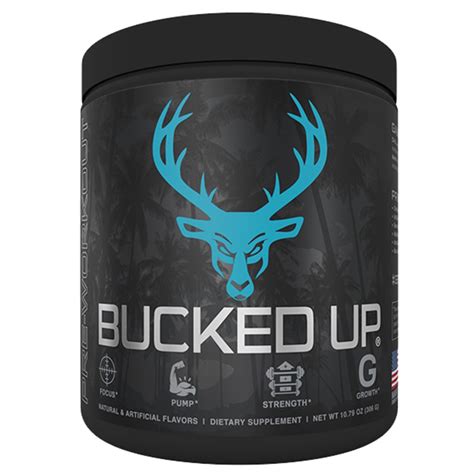 Bucked Up Pre-Workout, Breezy Blast, 30, Muscle Growth, Promotes ...