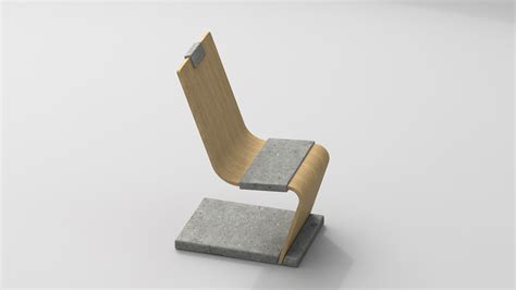 Wood+Stone Chair :: Behance