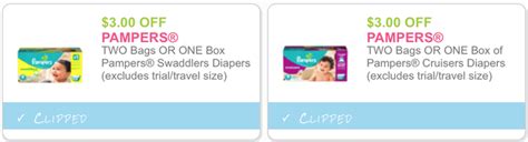 Two New Pampers Diapers Printable coupons - Print now! - Dapper Deals