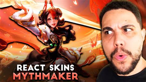 REACT: SKINS MYTHMAKER/CRIADORAS MÍTICAS DO WILD RIFT! | LEAGUE OF ...